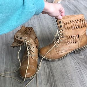 Tan booties